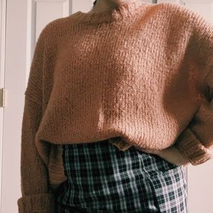 American Eagle Tan Oversized Sweater